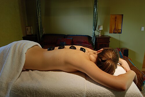 Hot stone massage