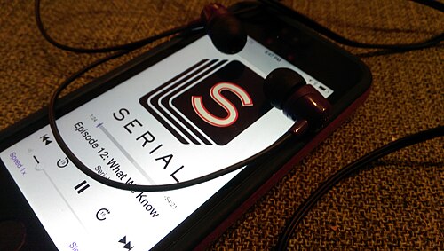 Listening to podcasts